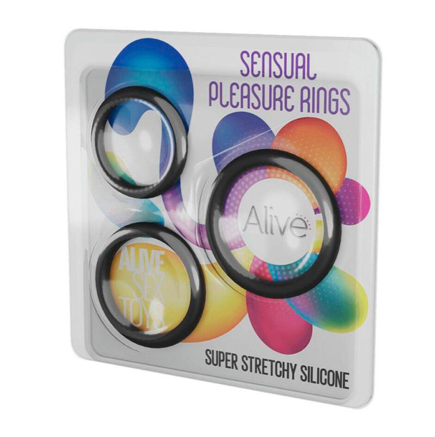 Набор эрекционных колец Alive Sensual Pleasure Rings