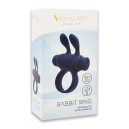 Ерекційне віброкільце S Pleasures Premium Rabbit Ring Black