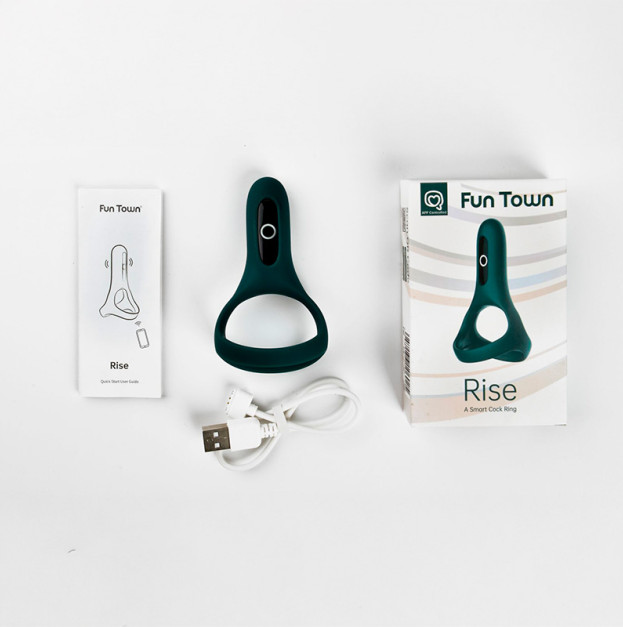 Fun Town Rise Turquoise Double Cock Ring