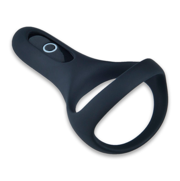 Fun Town Rise Black Double Cock Ring