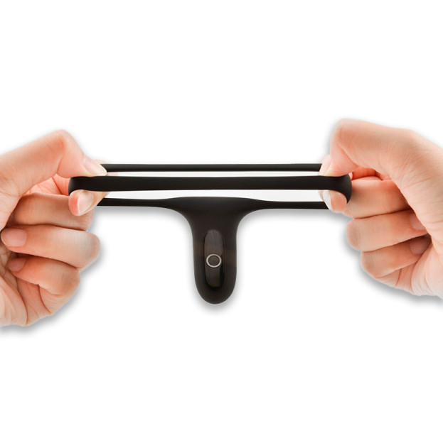 Fun Town Rise Black Double Cock Ring