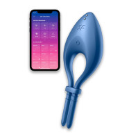 Ерекційне віброкільце Satisfyer Bullseye Blue
