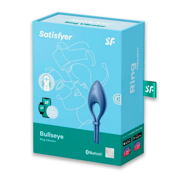 Ерекційне віброкільце Satisfyer Bullseye Blue