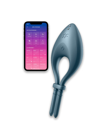 Ерекційне віброкільце Satisfyer Bullseye Dark Blue