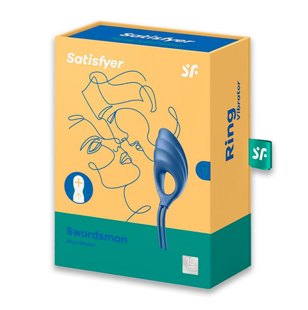 Ерекційне віброкільце Satisfyer Swordsman Blue