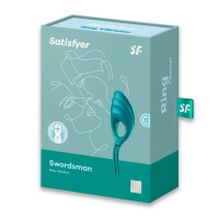 Эрекционное виброкольцо Satisfyer Swordsman Green