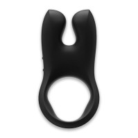 Fun Factory NŌS Black Double Clitoral Stimulation Vibrating Cock Ring