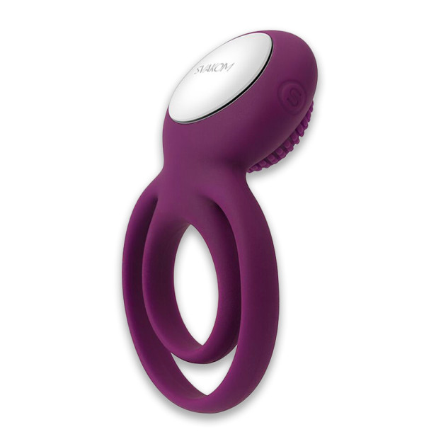 Двойное эрекционное кольцо с вибрацией Svakom Tammy Violet