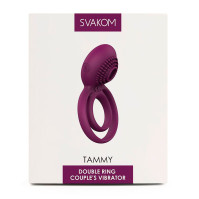 Двойное эрекционное кольцо с вибрацией Svakom Tammy Violet