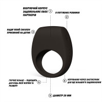 LELO Tor 3 Black Vibrating Cock Ring