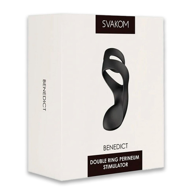 Двойное эрекционное кольцо Svakom Benedict Black