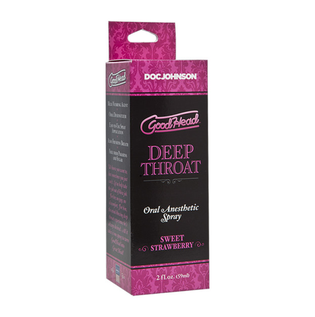 Doc Johnson GoodHead Deep Throat Spray-Sweet Strawberry 59ml