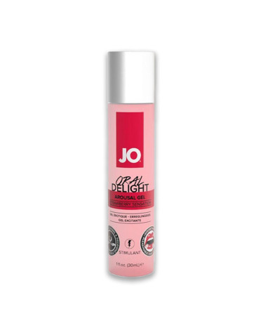 Возбуждающий гель для оральных ласк System JO ORAL DELIGHT STRAWBERRY SENSATION 30 мл