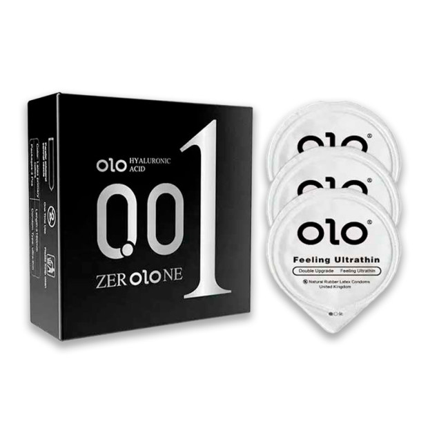 Ультратонкие презервативы "Olo Feelihg Ultrathin" 0,01 3 шт