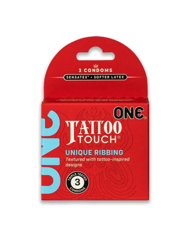 Презервативы ONE Tattoo Touch 3 шт