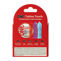 Презервативы ONE Tattoo Touch 3 шт