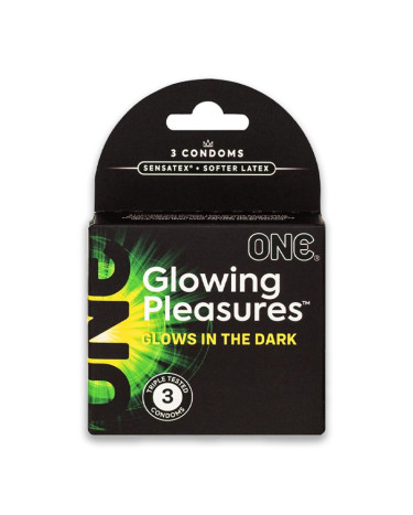 Презервативы ONE Glowing Pleasures 3 шт