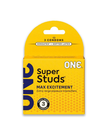 Презервативы ONE Super Studs 3 шт
