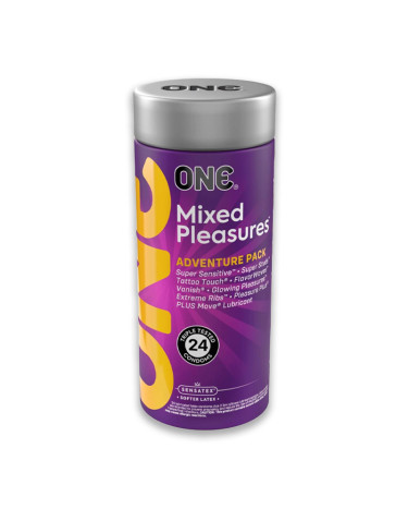 Презервативы ONE Mixed Pleasures 24 шт