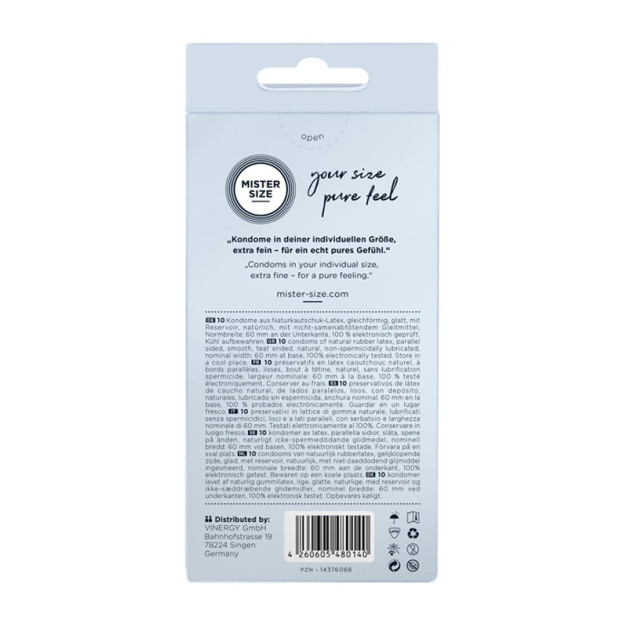 Презервативы MISTER SIZE 60 10 шт