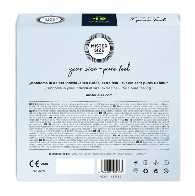 Condoms MISTER SIZE 49 36 pcs