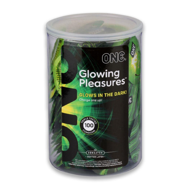 Набор презервативов ONE Glowing Pleasures 100 шт