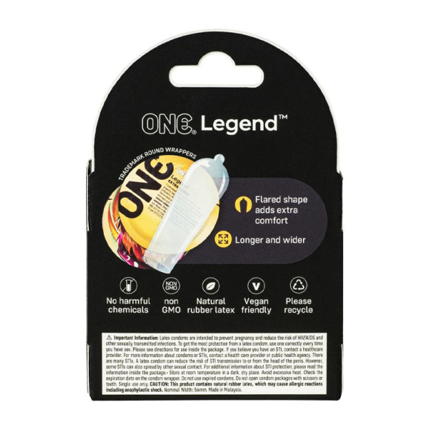 Презервативы ONE Legend Extra Large 3 шт