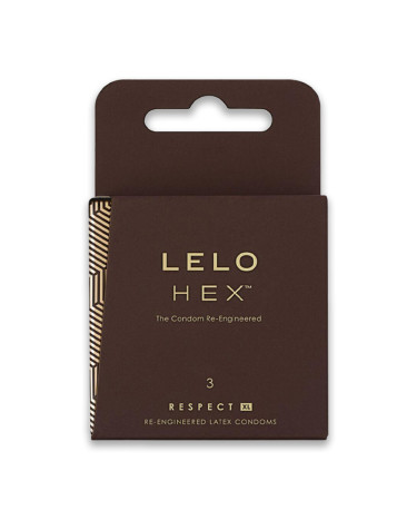 LELO HEX Condoms Respect XL 3 Pack