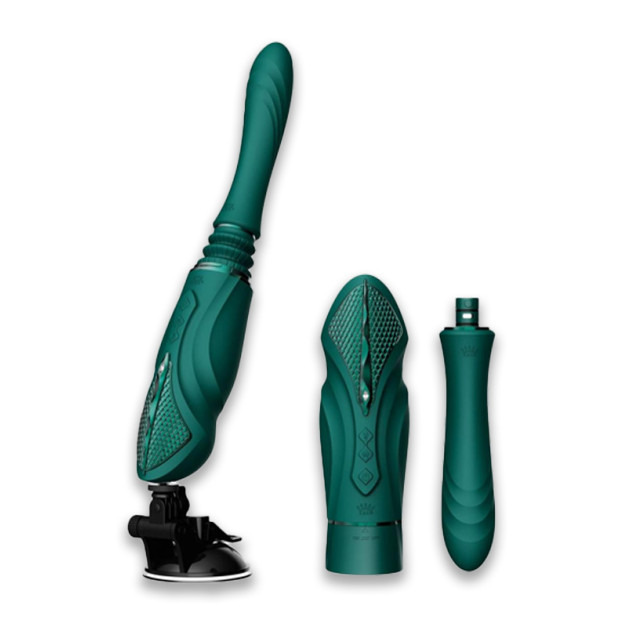 Компактна секс-машина Zalo Sesh Turquoise Green