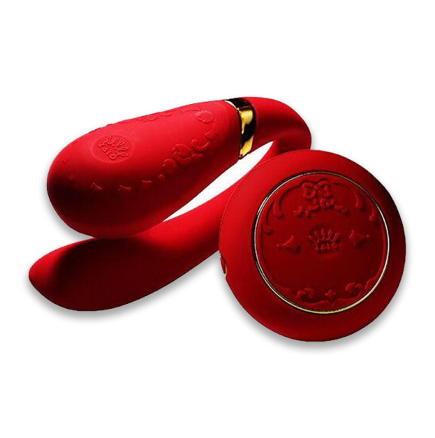 Vibrator Zalo Fanfan set Bright Red