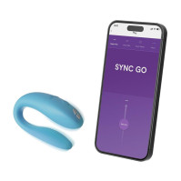 Смарт-вібратор для пар We-Vibe Sync GO Turquoise