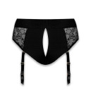 Мереживні труси для страпону з підв'язками для панчох Strap-On-Me Diva Harness XS