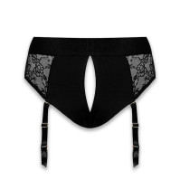 Мереживні труси для страпону з підв'язками для панчох Strap-On-Me Diva Harness XS