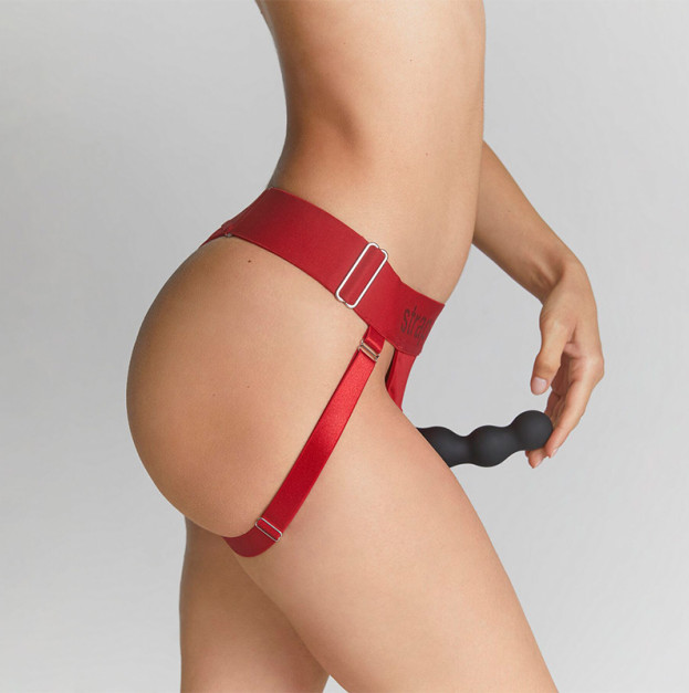 Трусики для страпону Strap-On-Me Harness Lingerie Unique Red One Size