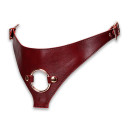 Шкіряні трусики для страпона Liebe Seele Wine Red Strap on Harness One Size