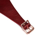 Шкіряні трусики для страпона Liebe Seele Wine Red Strap on Harness One Size