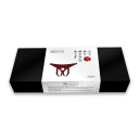 Шкіряні трусики для страпона Liebe Seele Wine Red Strap on Harness One Size