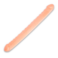 Double-sided dildo "Double Dong" 31.5x3.5 beige