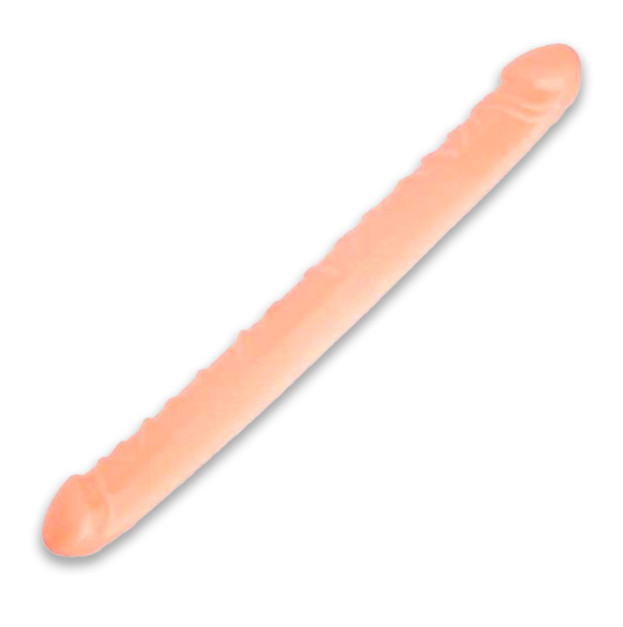 Double-sided dildo "Double Dong" 31.5x3.5 beige