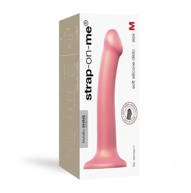 Насадка для страпону Strap-On-Me Mono Density Dildo Rose M