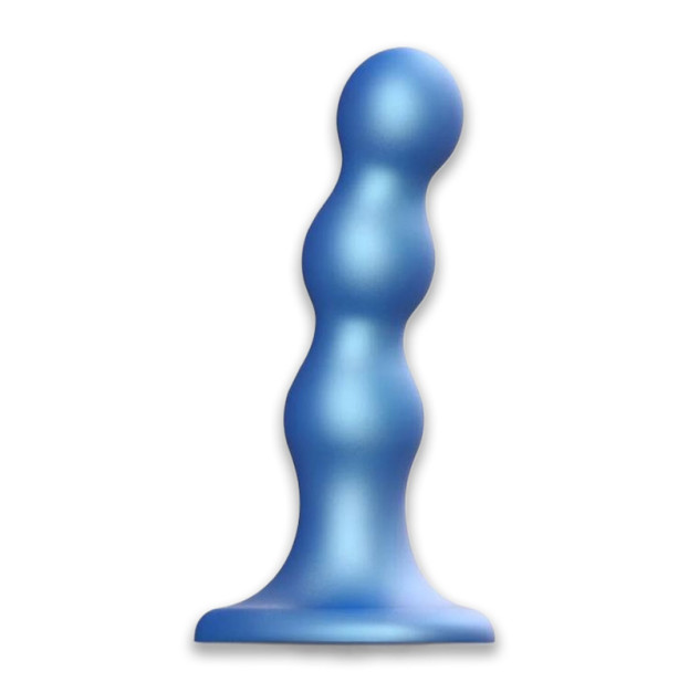 Насадка для страпону Strap-On-Me DILDO PLUG BALLS BLEU METALLIC-M