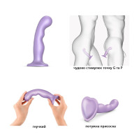 Насадка для страпону Strap-On-Me DILDO PLUG P&G LILAS METALLIC-M