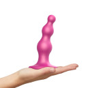 Насадка для страпону Strap-On-Me Dildo Plug Beads Framboise Metallic S