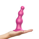 Насадка для страпону Strap-On-Me Dildo Plug Beads Framboise Metallic L