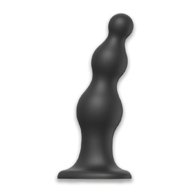 Насадка для страпону Strap-On-Me Dildo Plug Beads Black XL