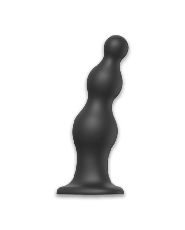 Насадка для страпону Strap-On-Me Dildo Plug Beads Black XXL