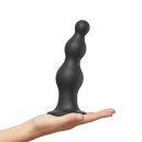 Насадка для страпону Strap-On-Me Dildo Plug Beads Black XXL