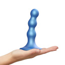Насадка для страпону Strap-On-Me Dildo Plug Balls Blue Metallic S