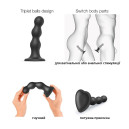 Насадка для страпону Strap-On-Me Dildo Plug Balls Black M