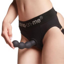 Насадка для страпону Strap-On-Me Dildo Plug Balls Black M